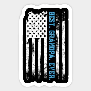 Best Grandpa Ever American Usa Flag Fatherâ€™S Day G-Pa Sticker